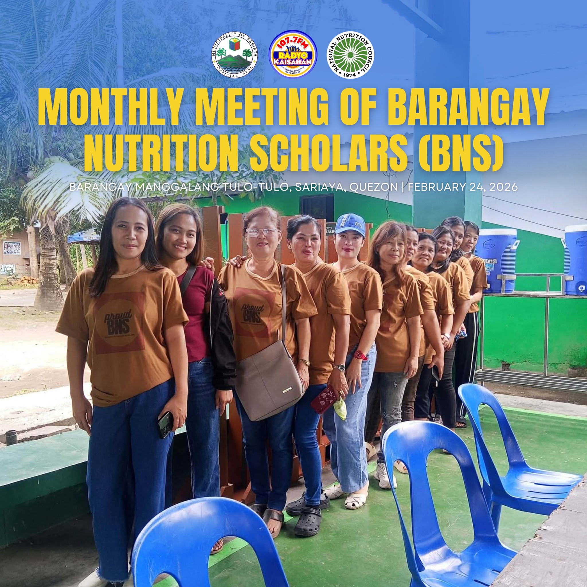 BNS SA SARIAYA, NAGSAGAWA NG BUWANANG PAGPUPULONG