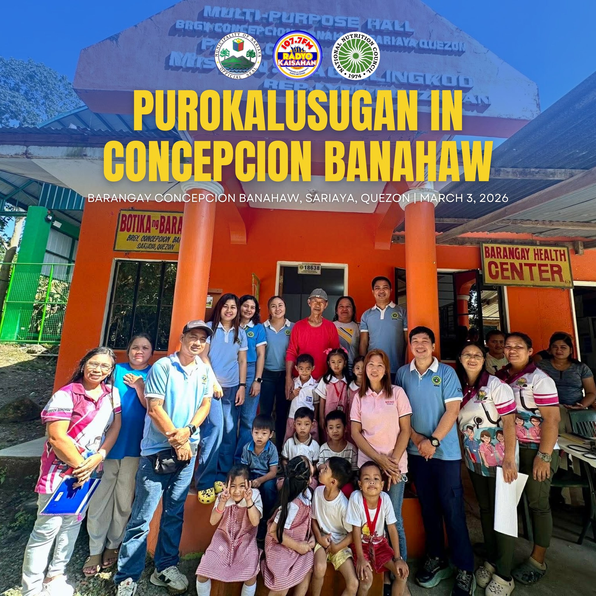 PUROKALUSUGAN SA CONCEPION BANAHAW, MATAGUMPAY NA NAISAGAWA NGAYONG LINGGO