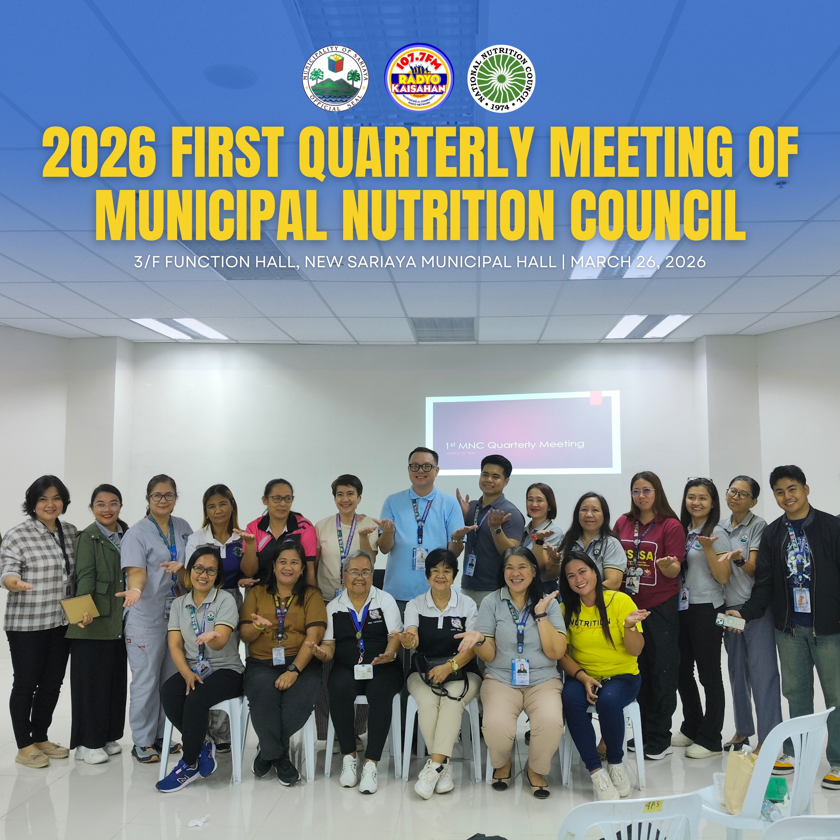 𝐌𝐔𝐍𝐈𝐂𝐈𝐏𝐀𝐋 𝐍𝐔𝐓𝐑𝐈𝐓𝐈𝐎𝐍 𝐂𝐎𝐔𝐍𝐂𝐈𝐋, 𝐍𝐀𝐆𝐒𝐀𝐆𝐀𝐖𝐀 𝐍𝐆 𝐅𝐈𝐑𝐒𝐓 𝐐𝐔𝐀𝐑𝐓𝐄𝐑𝐋𝐘 𝐌𝐄𝐄𝐓𝐈𝐍𝐆 