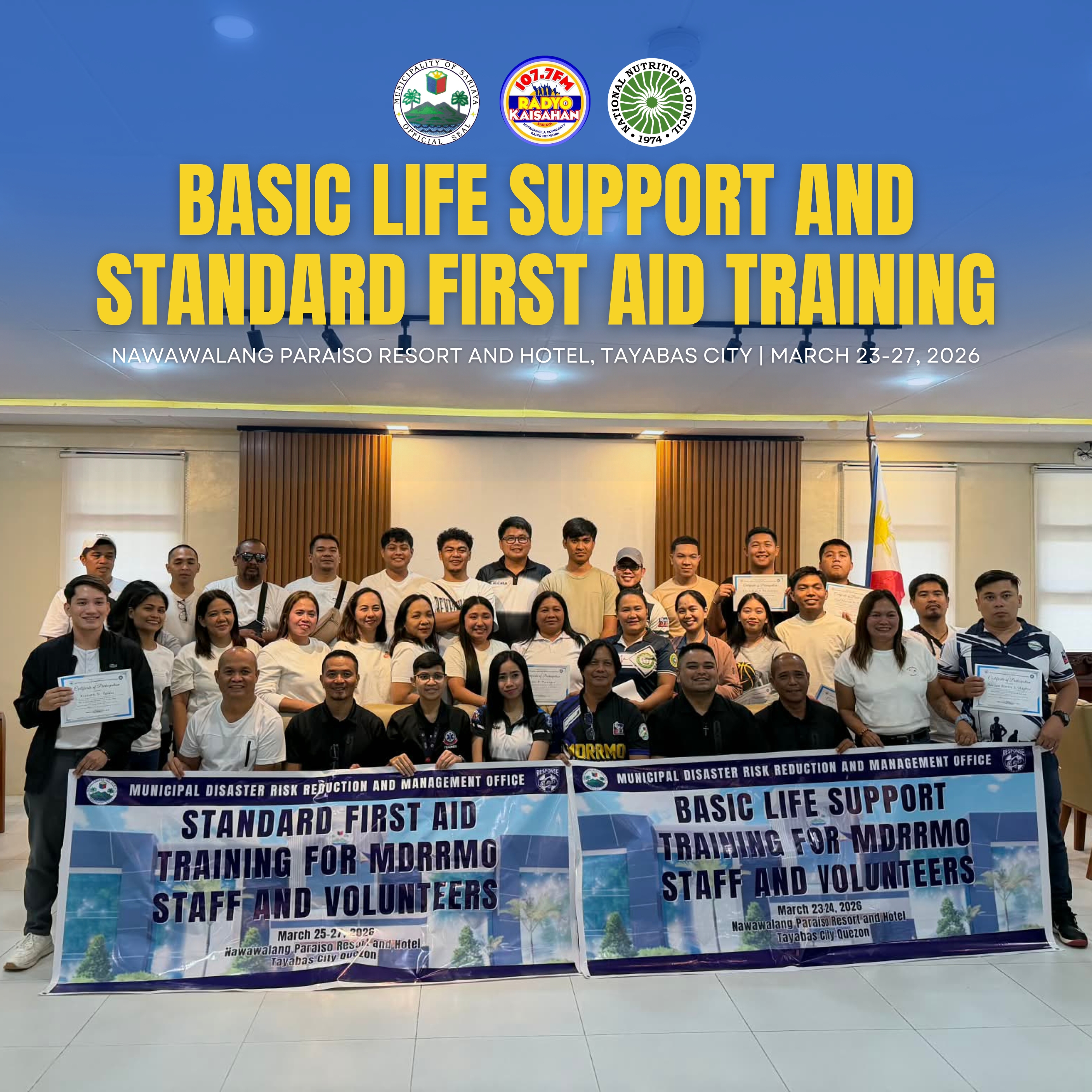 𝐌𝐆𝐀 𝐊𝐀𝐖𝐀𝐍𝐈 𝐍𝐆 𝐋𝐎𝐊𝐀𝐋 𝐍𝐀 𝐏𝐀𝐌𝐀𝐇𝐀𝐋𝐀𝐀𝐍, 𝐍𝐀𝐆𝐒𝐀𝐆𝐀𝐖𝐀 𝐍𝐆 𝐏𝐀𝐆𝐒𝐀𝐒𝐀𝐍𝐀𝐘 𝐒𝐀 𝐁𝐀𝐒𝐈𝐂 𝐋𝐈𝐅𝐄 𝐒𝐔𝐏𝐏𝐎𝐑𝐓 𝐀𝐓 𝐒𝐓𝐀𝐍𝐃𝐀𝐑𝐃 𝐅𝐈𝐑𝐒𝐓 𝐀𝐈𝐃
