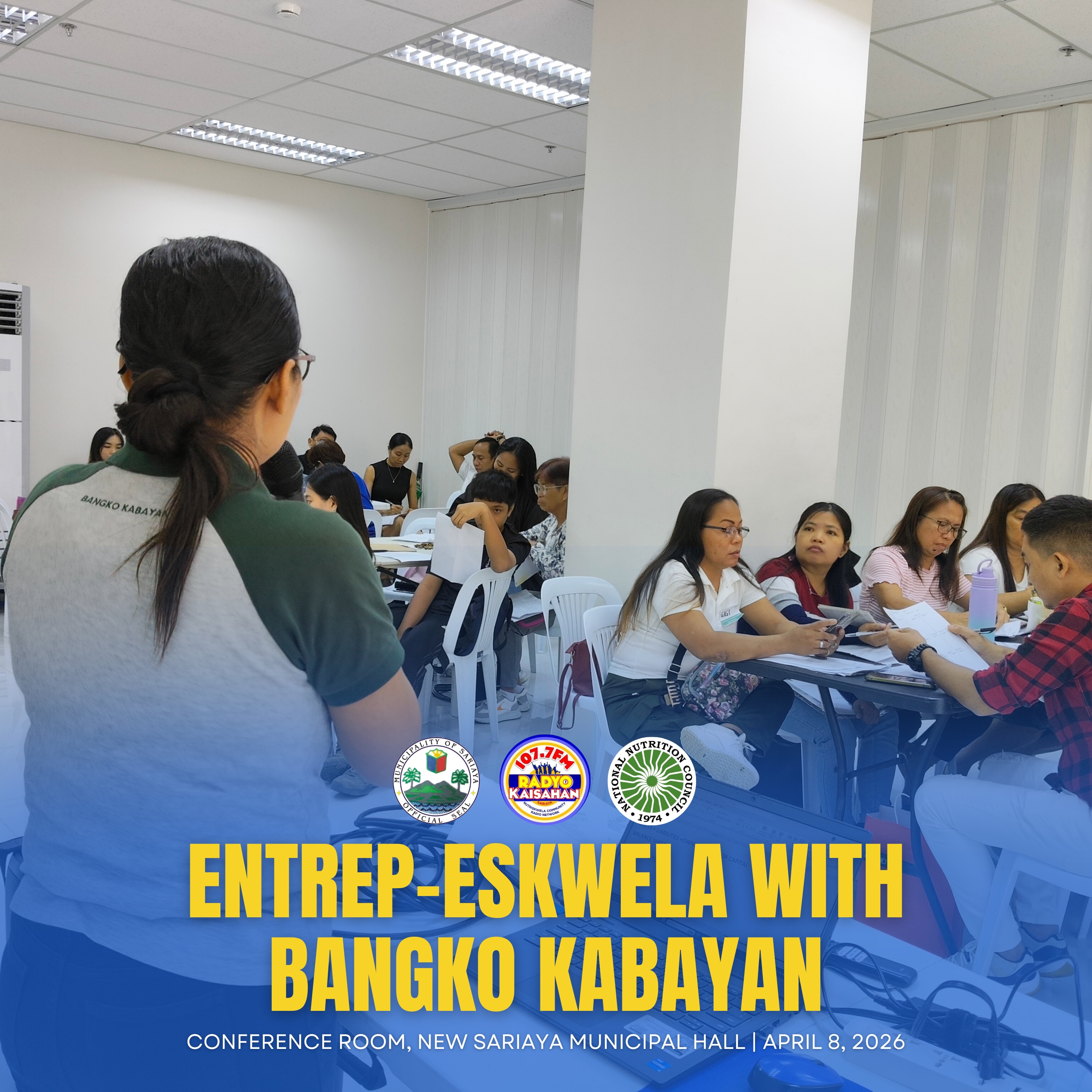 ENTREP-ESKWELA NG BANGKO KABAYAN, KATUWANG ANG LGU SARIAYA AT DTI QUEZON NEGOSYO CENTER-SARIAYA, MATAGUMPAY NA NAILUNSAD