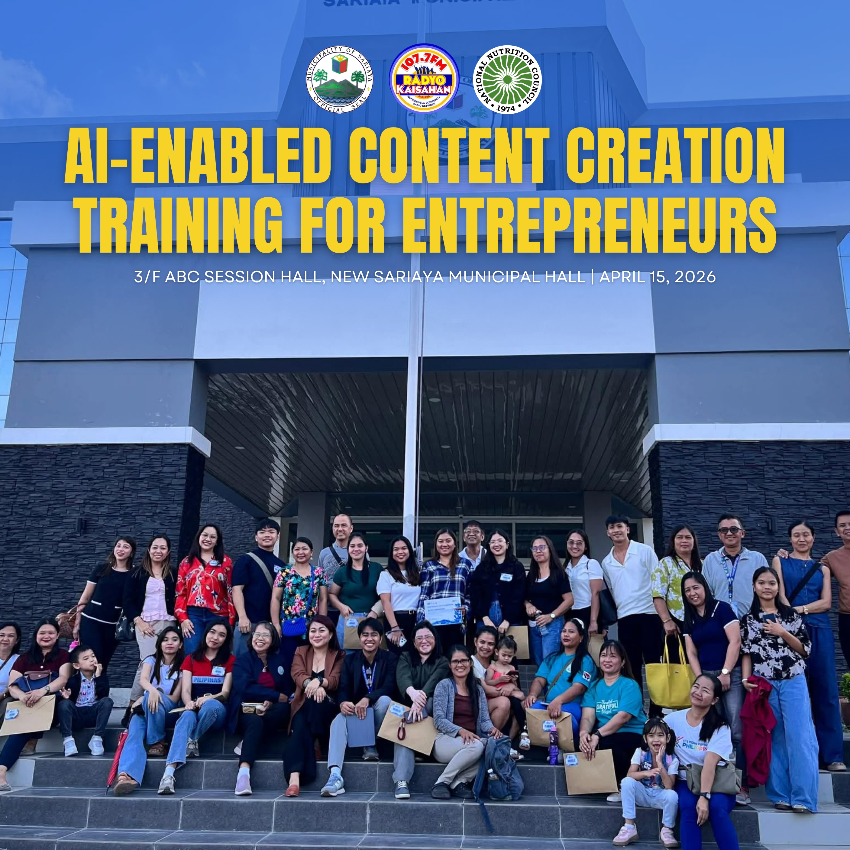 SARIAYA MSMES, SUMAILALIM SA AI-ENABLED CONTENT CREATION TRAINING NG DTI