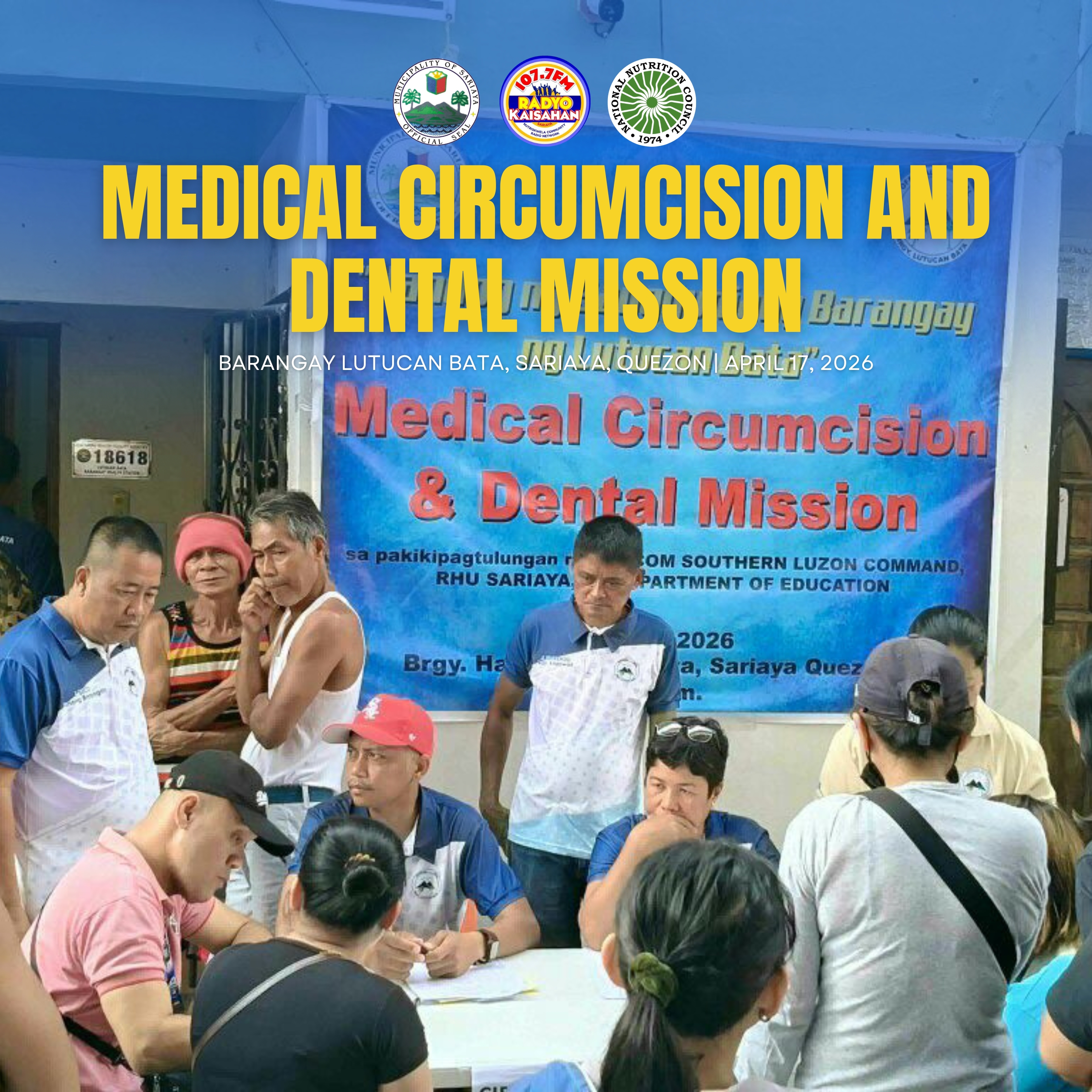 𝐌𝐄𝐃𝐈𝐂𝐀𝐋 𝐂𝐈𝐑𝐂𝐔𝐌𝐂𝐈𝐒𝐈𝐎𝐍 𝐀𝐓 𝐃𝐄𝐍𝐓𝐀𝐋 𝐌𝐈𝐒𝐒𝐈𝐎𝐍 𝐒𝐀 𝐋𝐔𝐓𝐔𝐂𝐀𝐍 𝐁𝐀𝐓𝐀, 𝐌𝐀𝐓𝐀𝐆𝐔𝐌𝐏𝐀𝐘 𝐍𝐀 𝐈𝐒𝐈𝐍𝐀𝐆𝐀𝐖𝐀