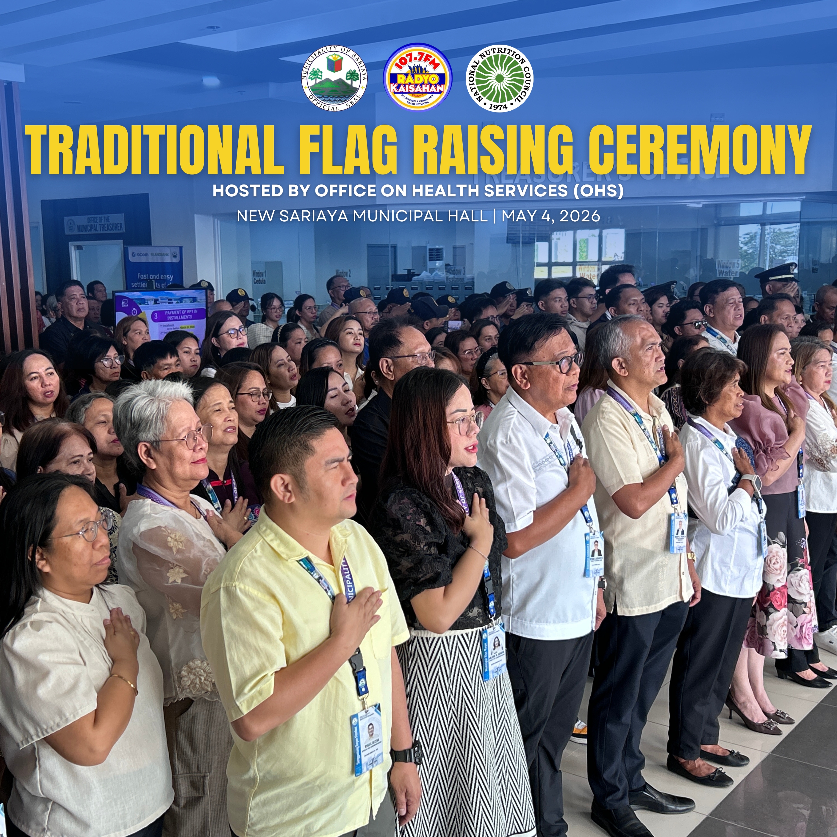 𝐎𝐅𝐅𝐈𝐂𝐄 𝐎𝐍 𝐇𝐄𝐀𝐋𝐓𝐇 𝐒𝐄𝐑𝐕𝐈𝐂𝐄𝐒, 𝐏𝐈𝐍𝐀𝐍𝐆𝐔𝐍𝐀𝐇𝐀𝐍 𝐀𝐍𝐆 𝐅𝐋𝐀𝐆 𝐑𝐀𝐈𝐒𝐈𝐍𝐆 𝐂𝐄𝐑𝐄𝐌𝐎𝐍𝐘