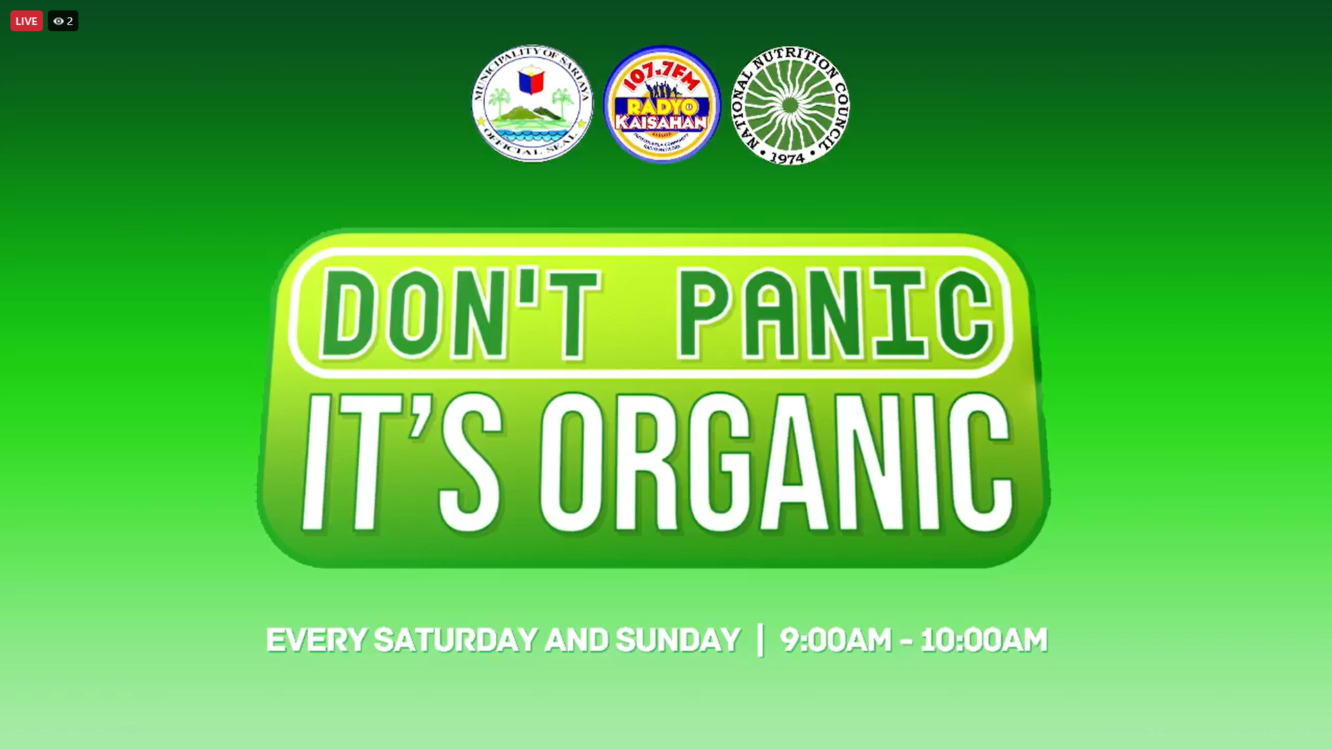 Don't Panic Its Organic