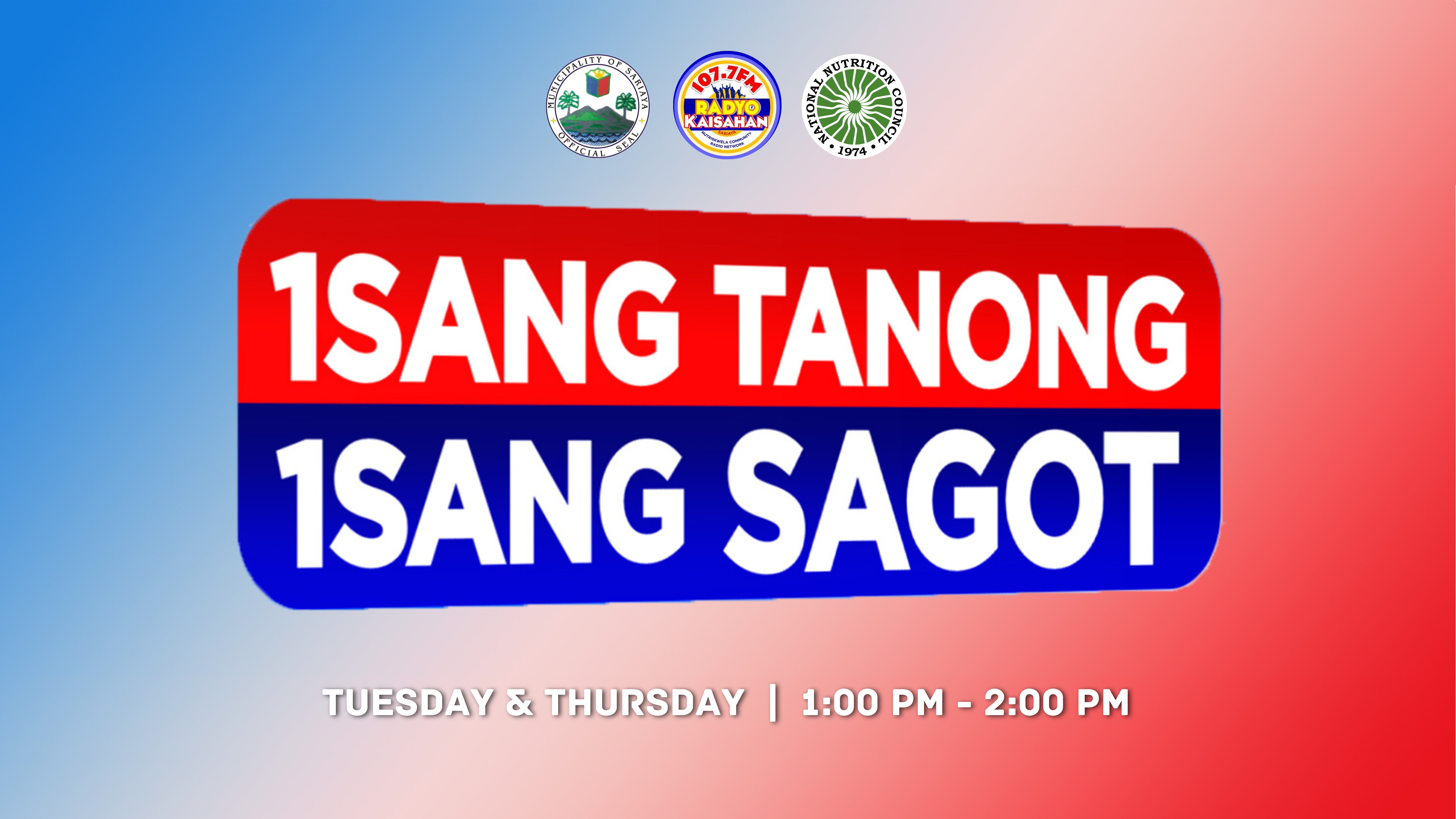 1 TANONG 1 SAGOT